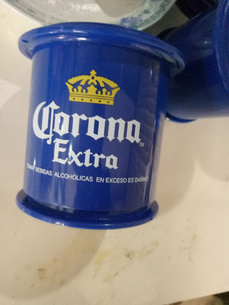 Corona Extra Light Beer Lime Lemon Wedge Cutter Slicer Blue