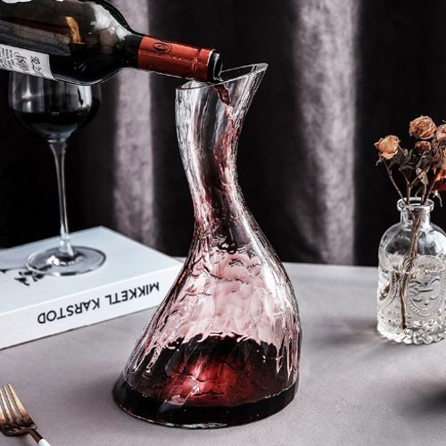 100% Hand Blown Lead-free Crystal Wine Decanter