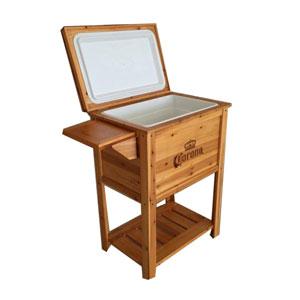 50L Wooden ice bucket portable ice cooler box for camping 