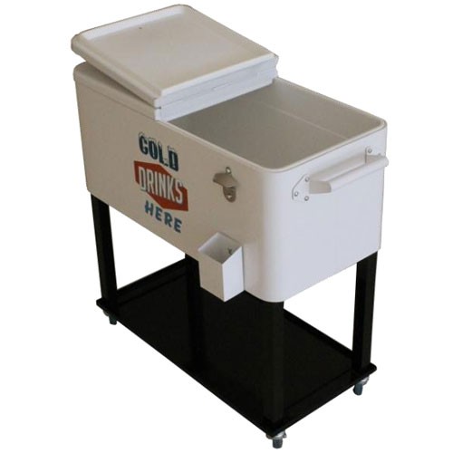Bulk Sale Easy Move Durable Big Capacity Mini Metal Fishing Cooler Box 