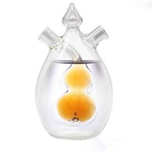 Custom Transparent glass whisky liquor wine glass decanter 