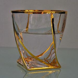 Custom glassware embossed drinking whisky shot glass 
