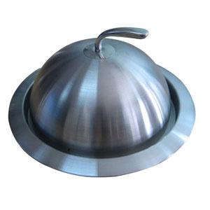 Large round metal tray