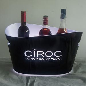 Led lighted ice bucket