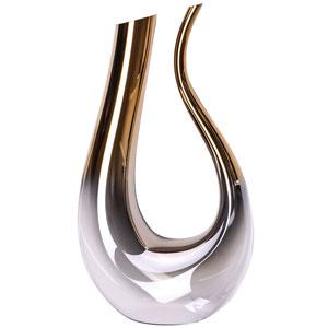 Luxury U shaped Swan crystal wine glass bottle plating wine decanter