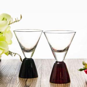 Mini Shot Glass Custom Logo Colored Ball Base Shot Glass 