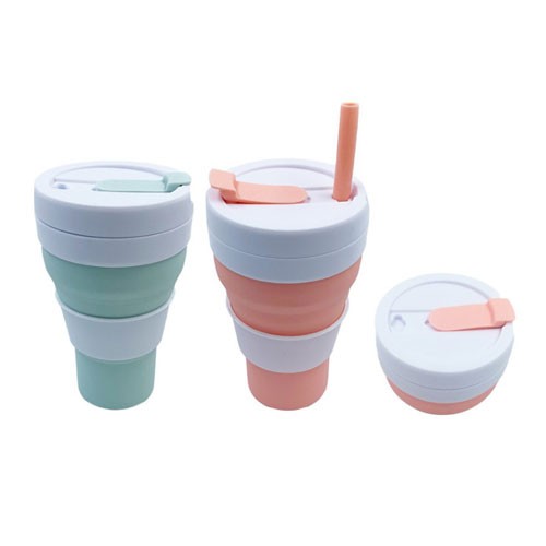 New Ideas Portable Folding Coffee Mug Custom Silicone Coffee Cup