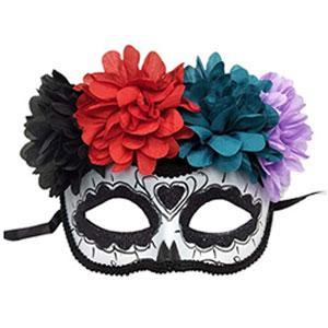 Plastic Halloween Mask With Glitter Powder 
