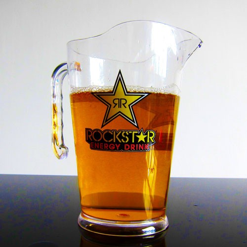 Plastic stackable beer pitcher 