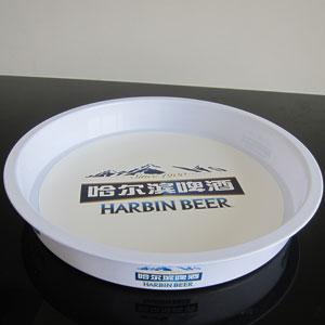 Round plastic serving tray