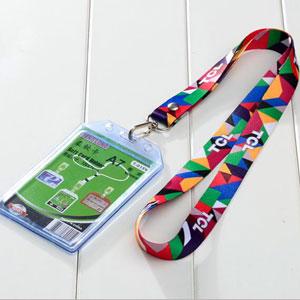 Sublimation printed lanyard 