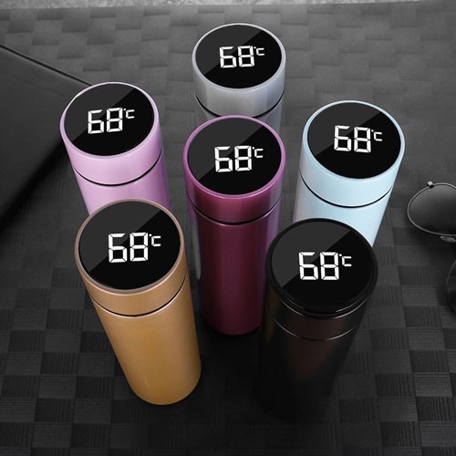 Thermal mug coffee stainless steel thermos vacuum flask with Temperature display