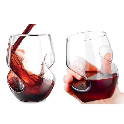 Transparent Customized Stemless Wine Glass